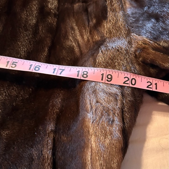 Real FUR  Brown Teddy Jacket with Fluffy Texture-M - Picture 15 of 16